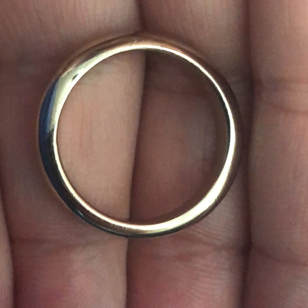 Banana Republic simple gold tone band